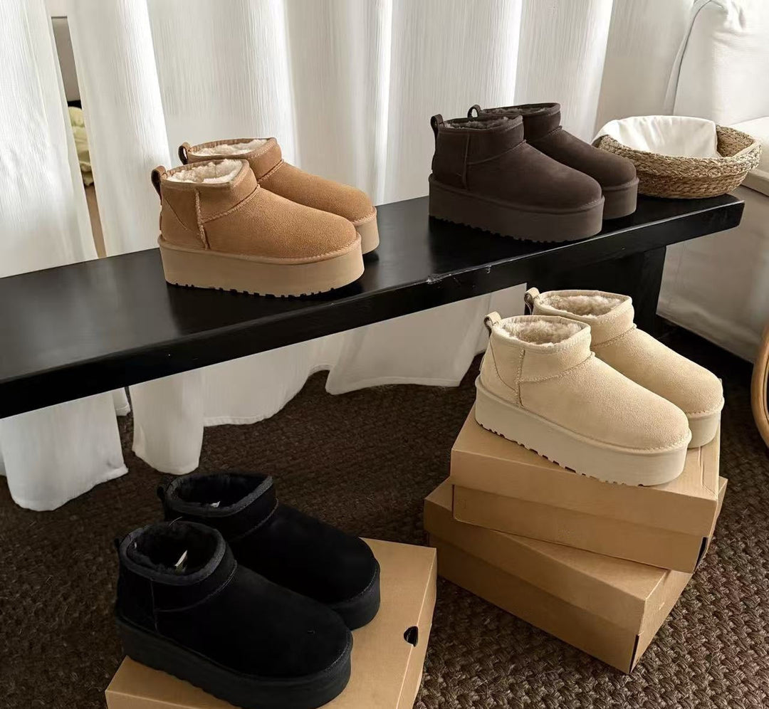 High-Quality Furry Shoes - Flat / Platform