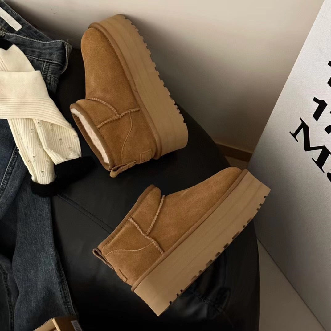 High-Quality Furry Shoes - Flat / Platform