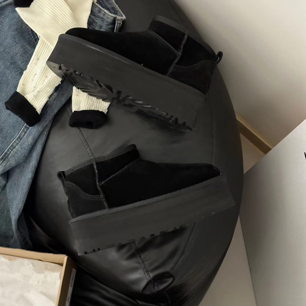 High-Quality Furry Shoes - Flat / Platform
