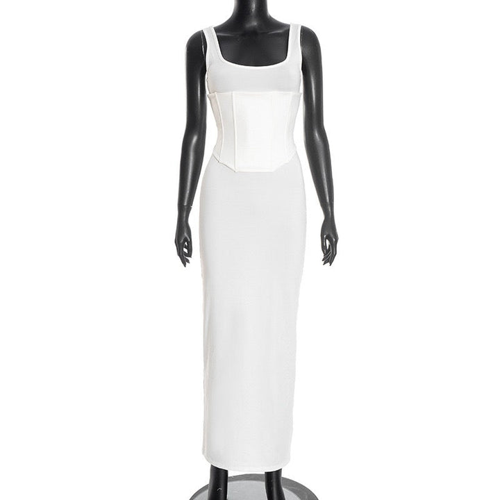 Maxi Dress with Corset Design - HADAR