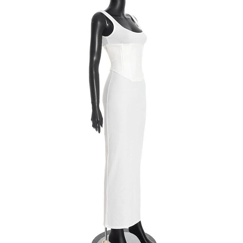 Maxi Dress with Corset Design - HADAR