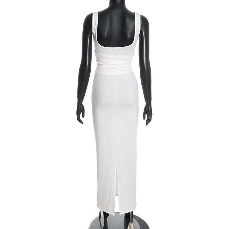 Maxi Dress with Corset Design - HADAR