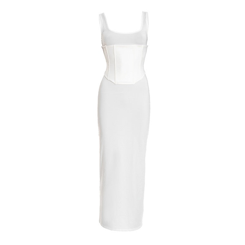 Maxi Dress with Corset Design - HADAR