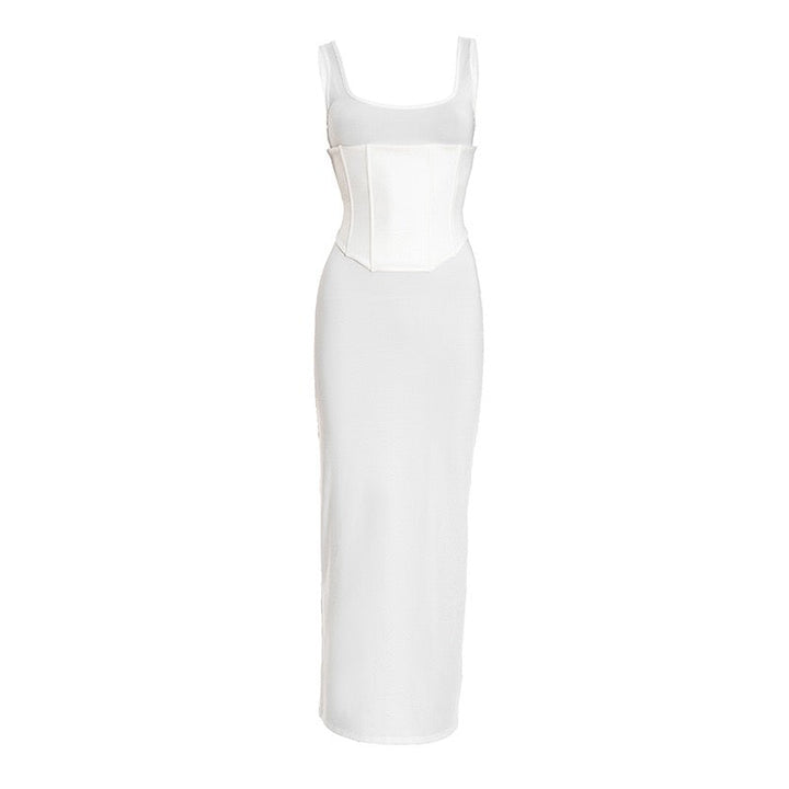 Maxi Dress with Corset Design - HADAR