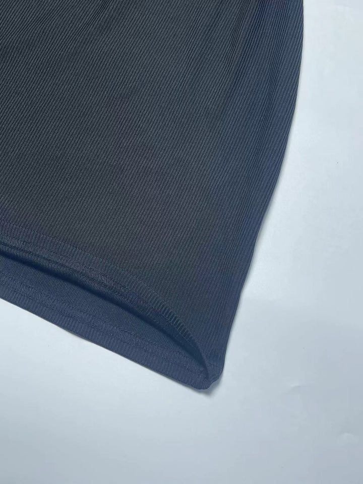 Fitted Mini Dress with Bare Shoulders - RIKA