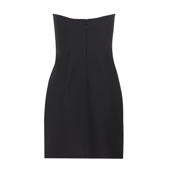 Strapless Mini Dress with Diamond Design - MERI LI