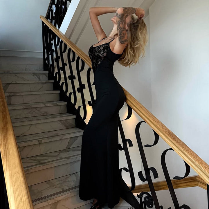 Maxi dress with lace design - Rely