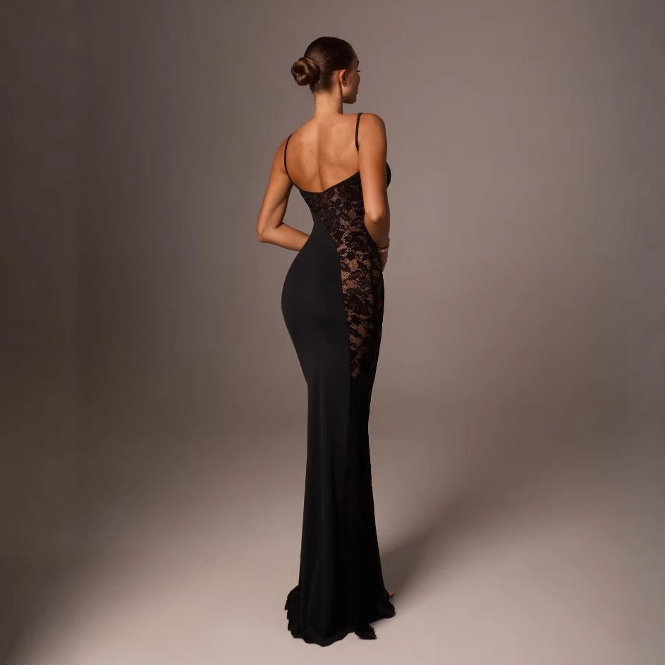 Maxi dress with lace design - Rely