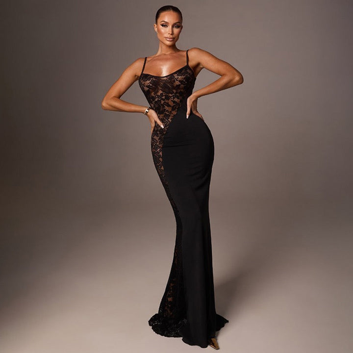 Maxi dress with lace design - Rely