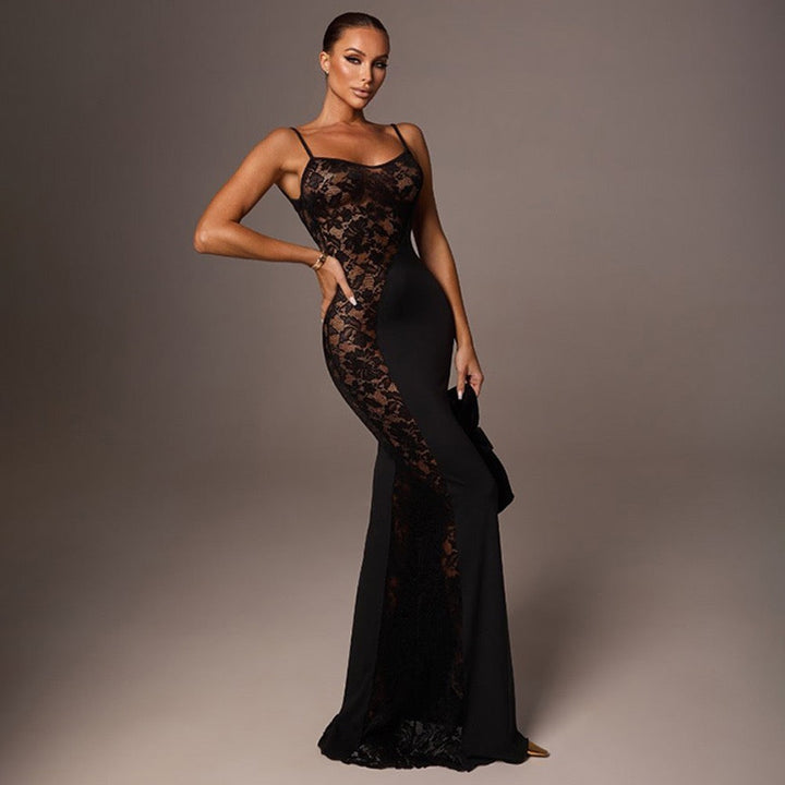 Maxi dress with lace design - Rely