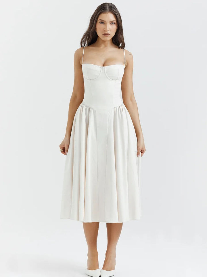 Vintage midi dress in country style - Mali