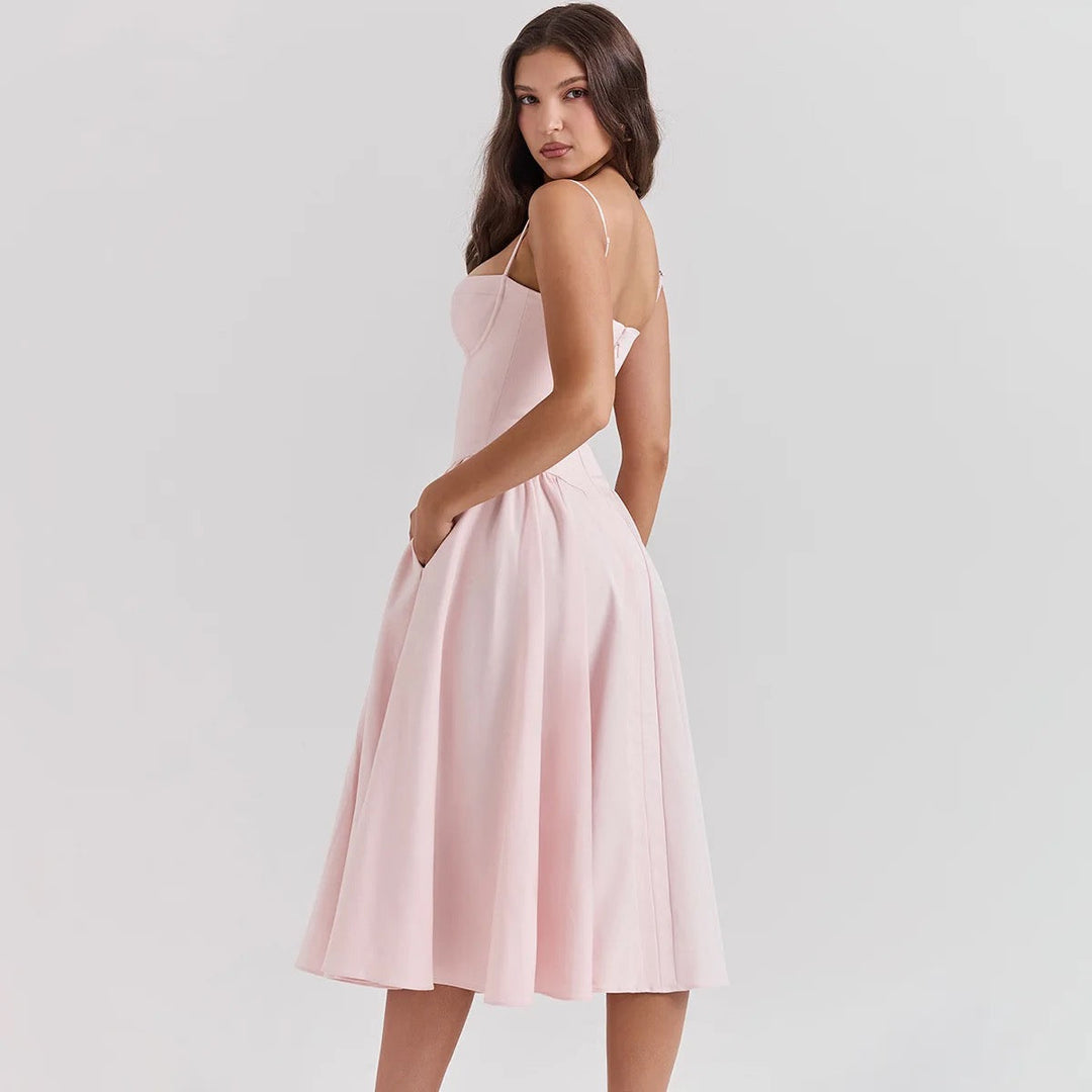 Vintage midi dress in country style - Mali