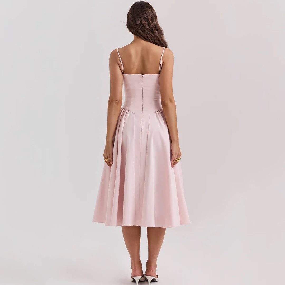 Vintage midi dress in country style - Mali