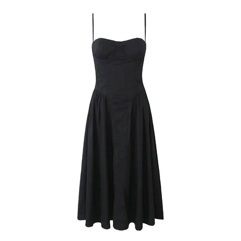Vintage midi dress in country style - Mali