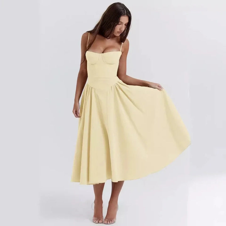 Vintage midi dress in country style - Mali