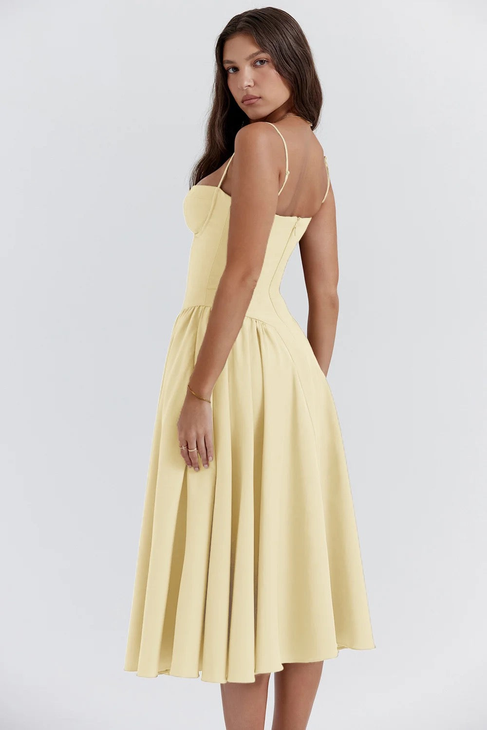 Vintage midi dress in country style - Mali