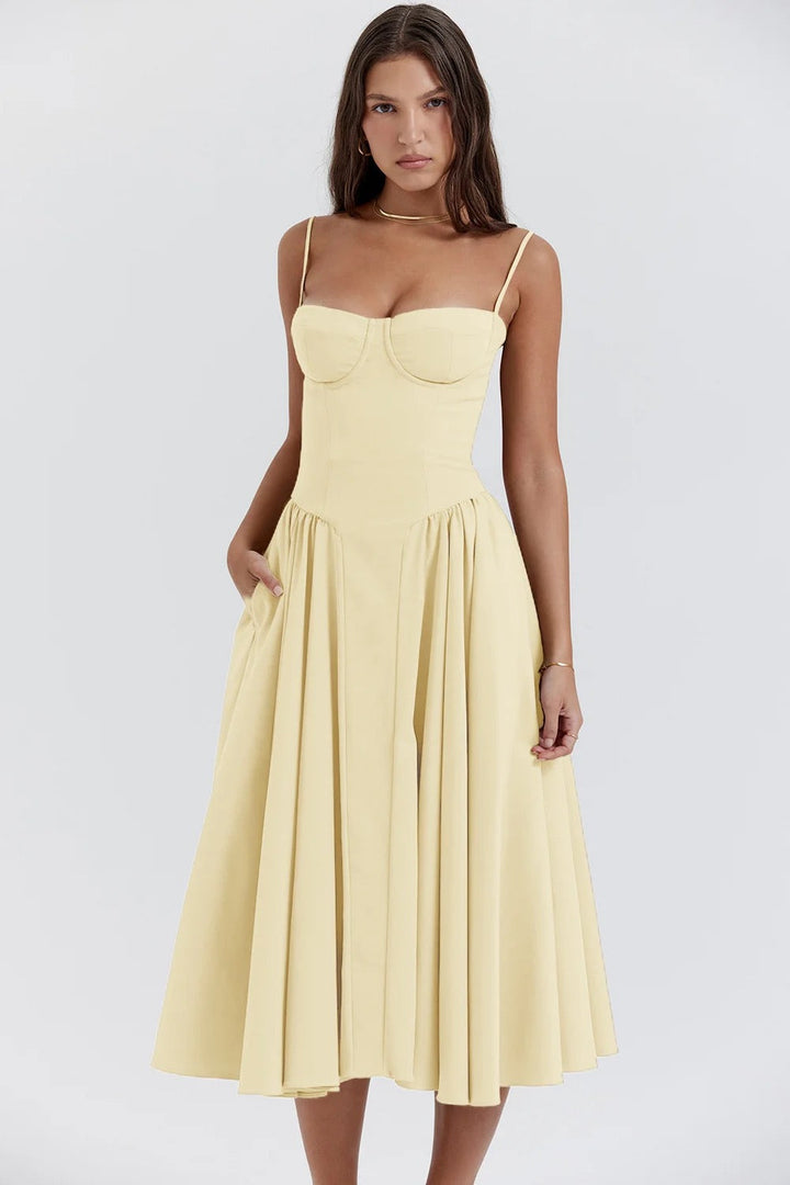Vintage midi dress in country style - Mali