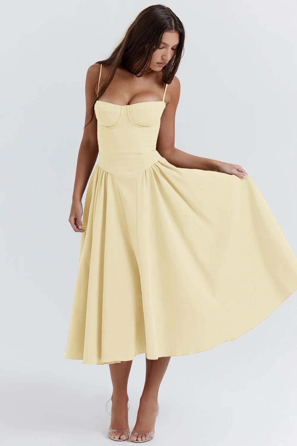 Vintage midi dress in country style - Mali