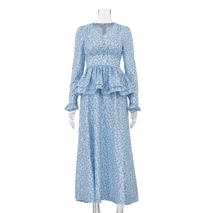 Floral satin maxi dress – EMILY