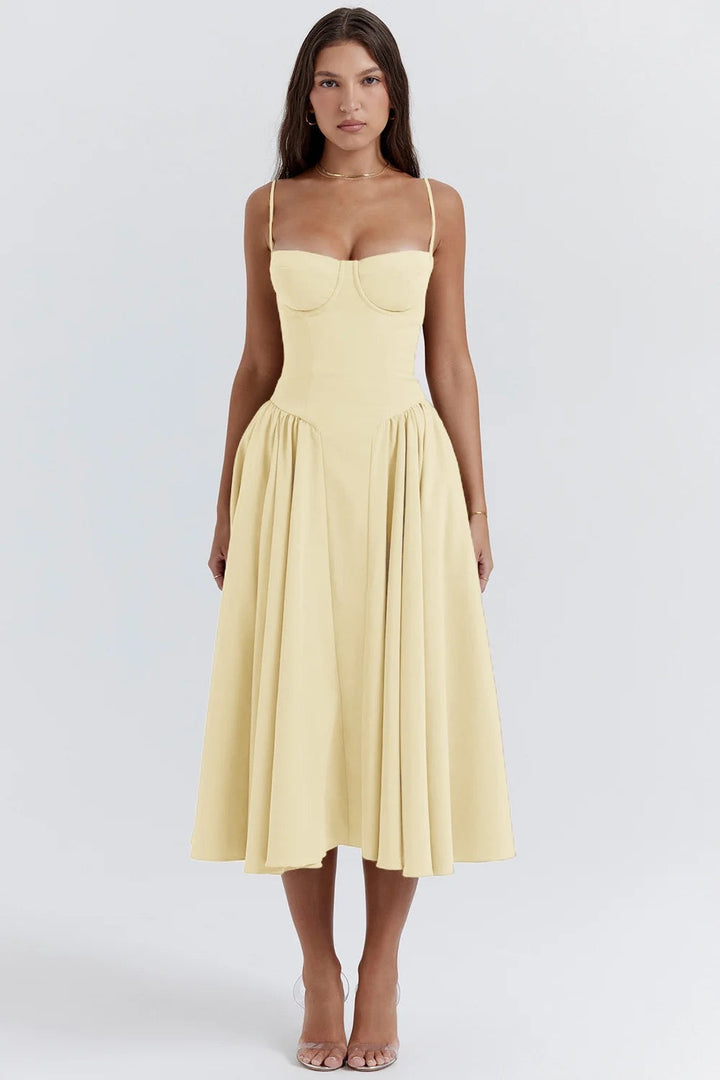 Vintage midi dress in country style - Mali