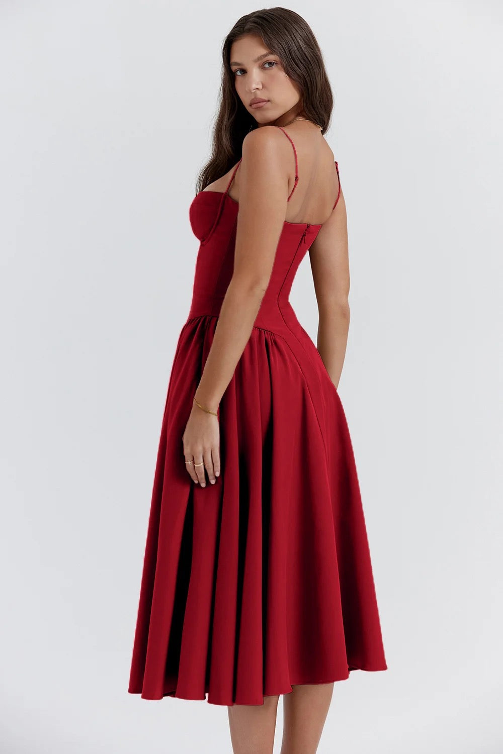 Vintage midi dress in country style - Mali
