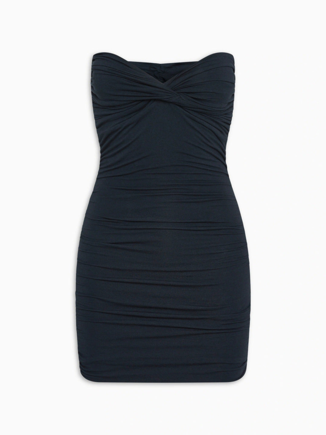 Strapless Mini Dress with Ruching, Fitted - Bailey