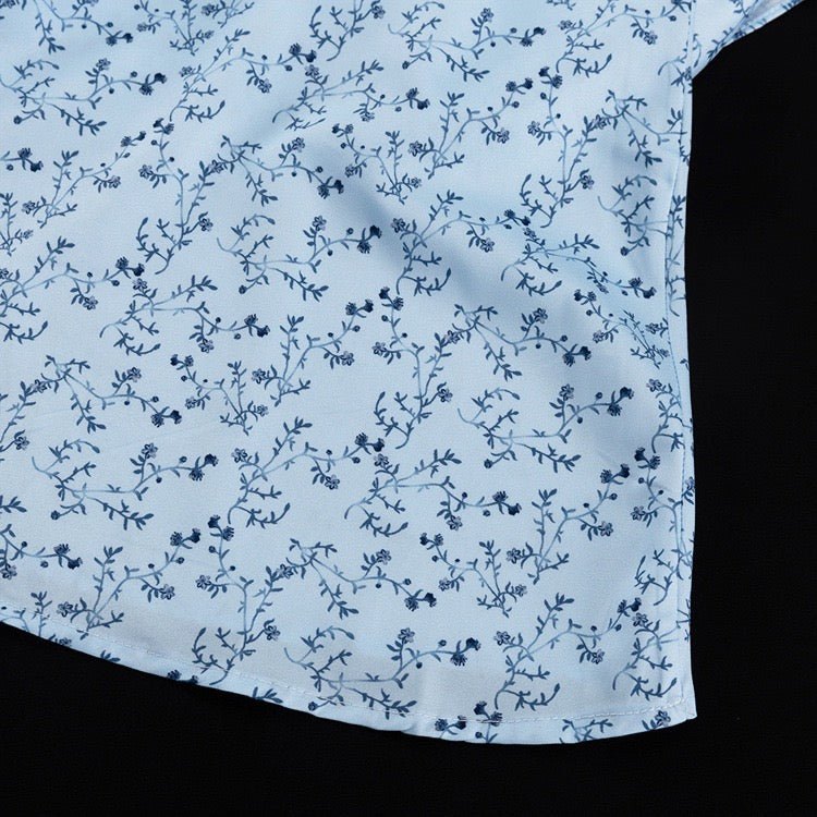 Floral satin maxi dress – EMILY