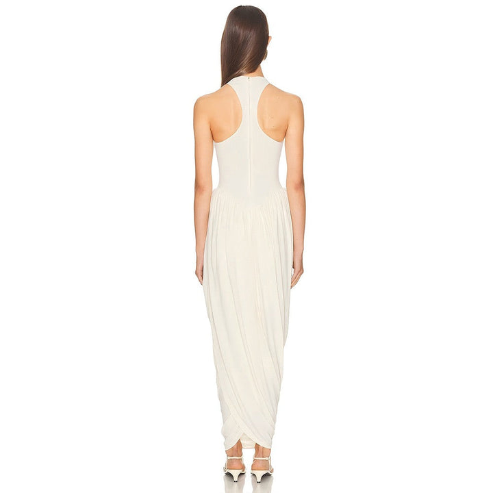 Maxi dress with pleats design - JALY