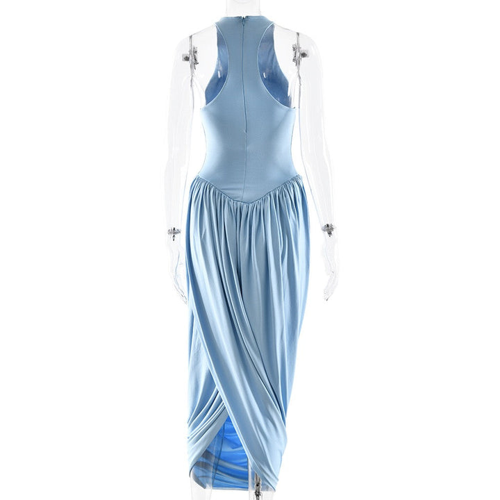 Maxi dress with pleats design - JALY