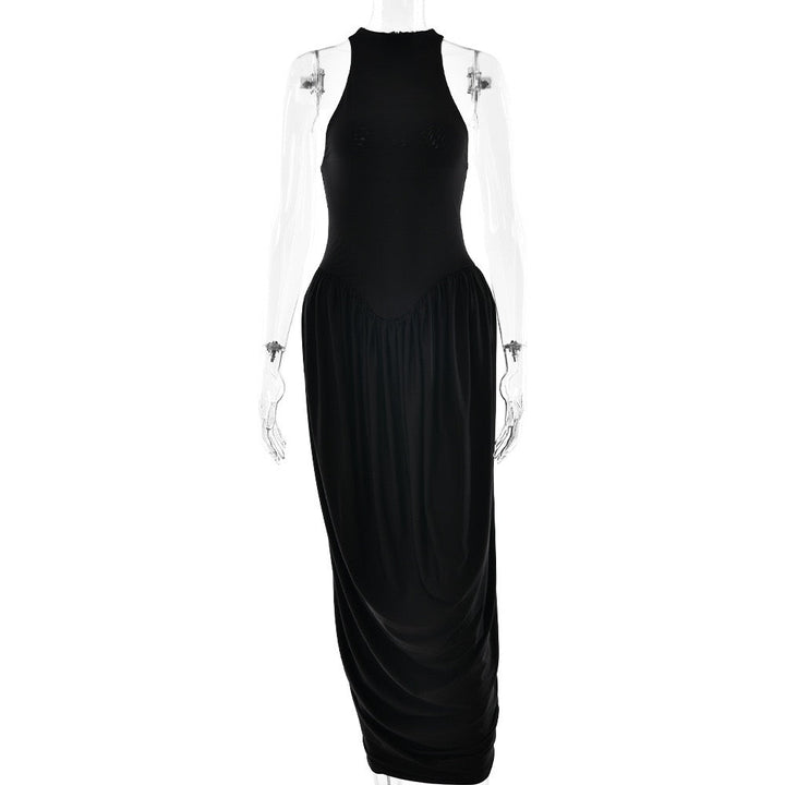 Maxi dress with pleats design - JALY