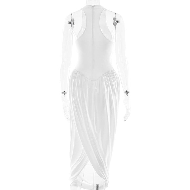 Maxi dress with pleats design - JALY