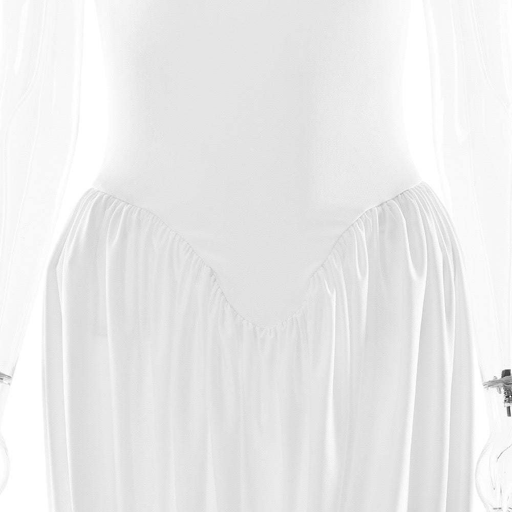 Maxi dress with pleats design - JALY