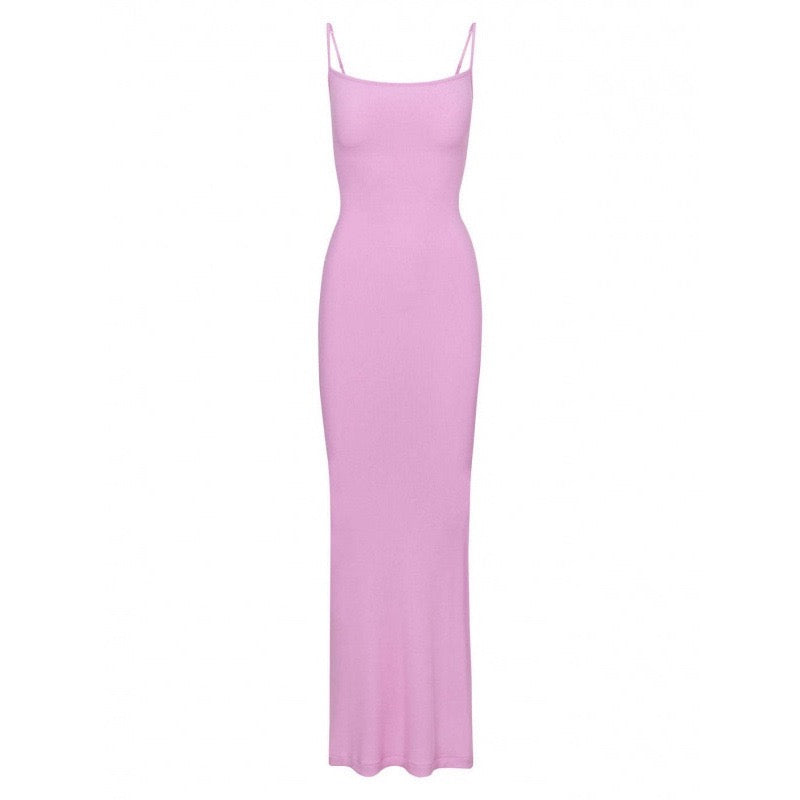 KIMIS fitted maxi dress in shaping fabric