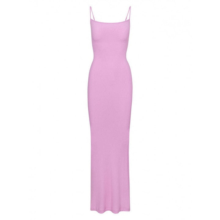 KIMIS fitted maxi dress in shaping fabric