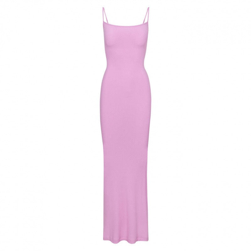 KIMIS fitted maxi dress in shaping fabric