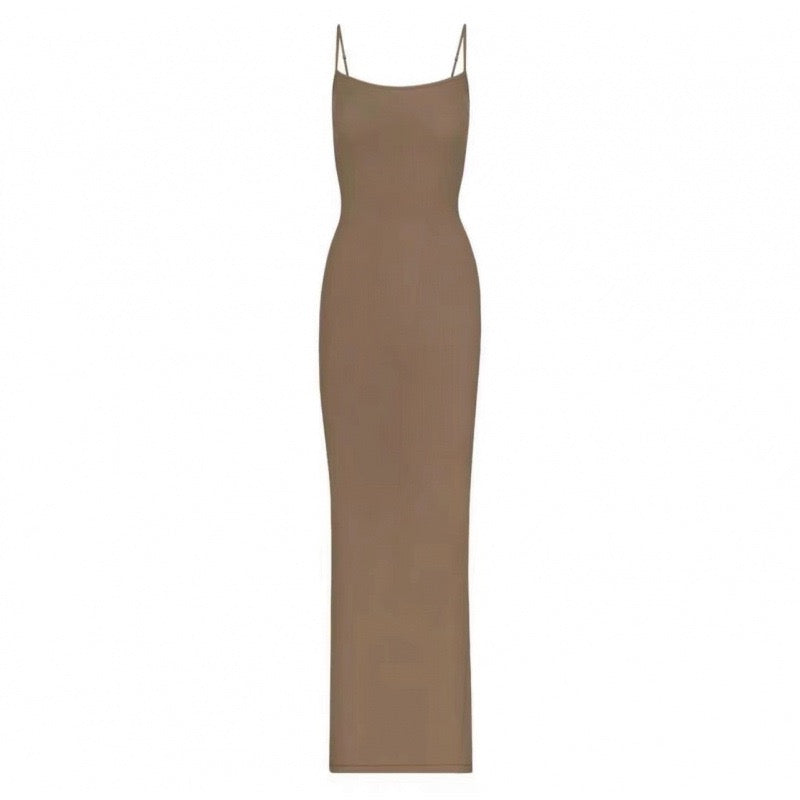 KIMIS fitted maxi dress in shaping fabric