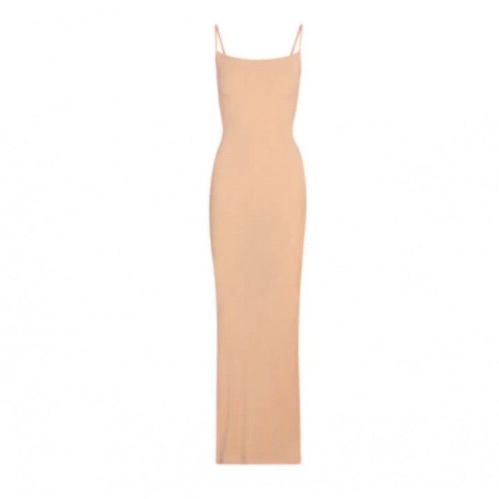 KIMIS fitted maxi dress in shaping fabric