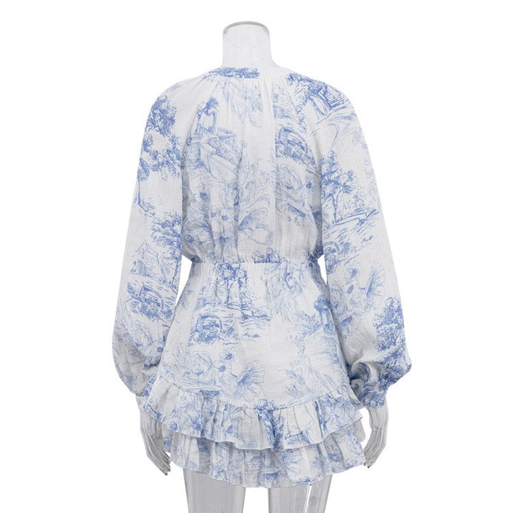 Mini dress with illustrated embellishments – Catalia
