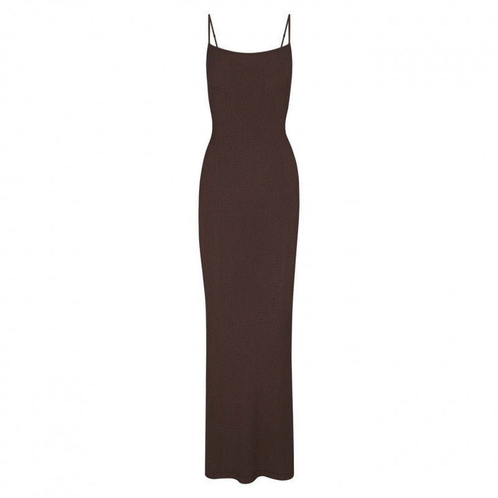 KIMIS fitted maxi dress in shaping fabric