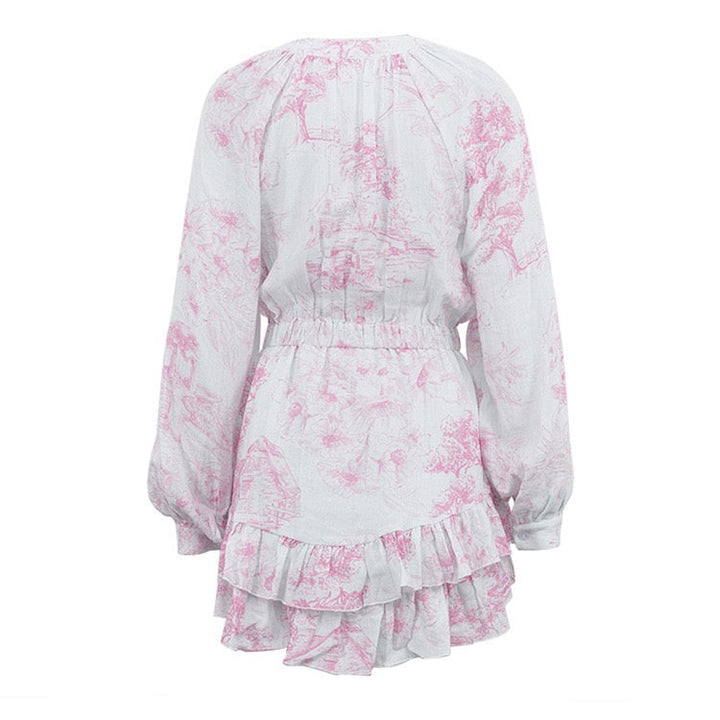 Mini dress with illustrated embellishments – Catalia