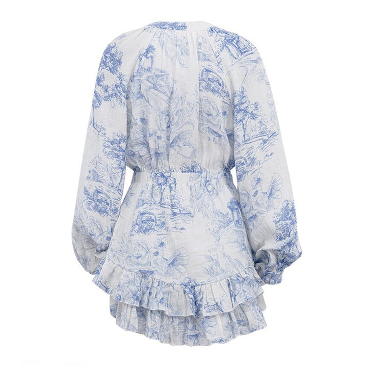 Mini dress with illustrated embellishments – Catalia