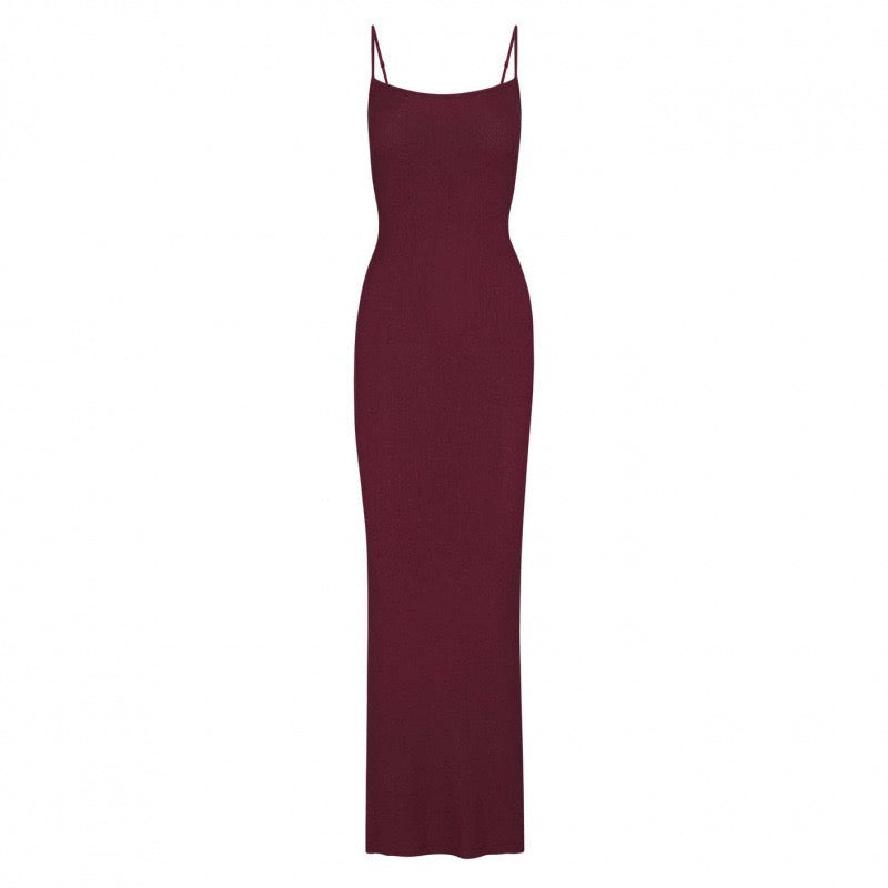KIMIS fitted maxi dress in shaping fabric