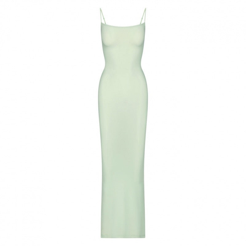 KIMIS fitted maxi dress in shaping fabric