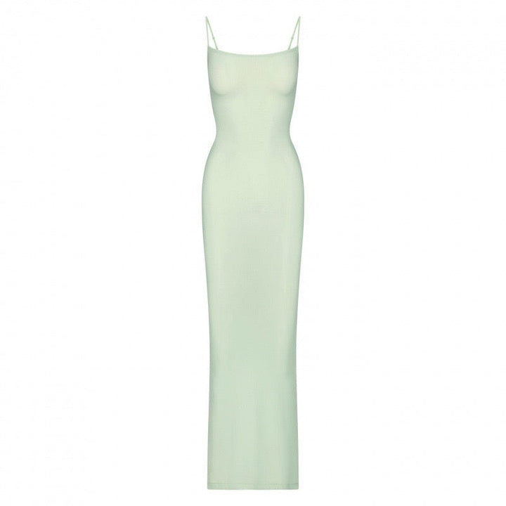 KIMIS fitted maxi dress in shaping fabric