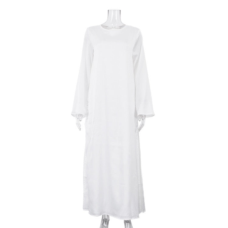 Satin maxi dress – Dana