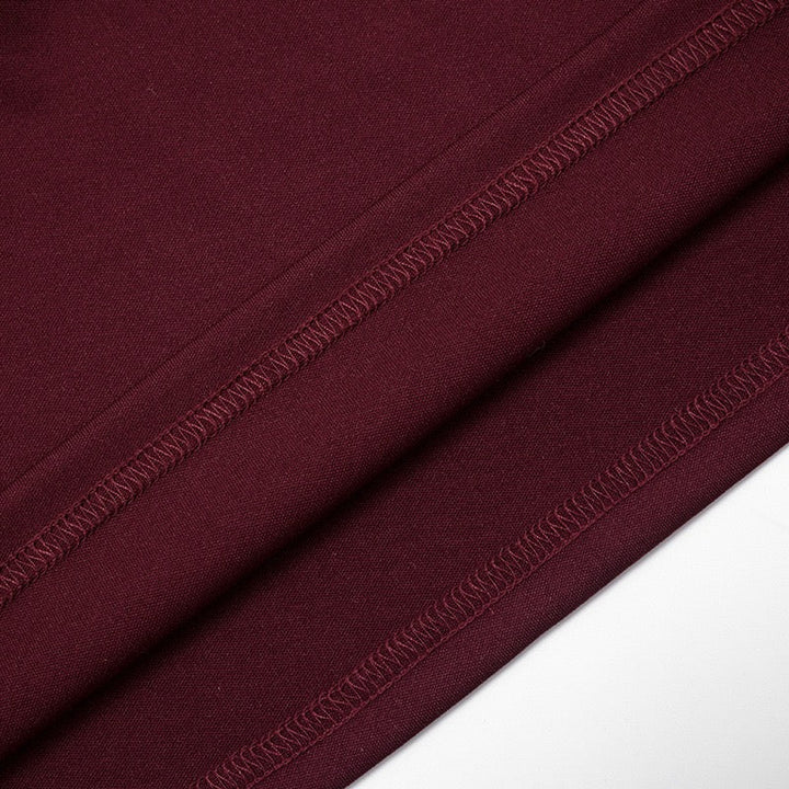 Tailored mini dress with pleats and buttons, V-neck design - Donatella