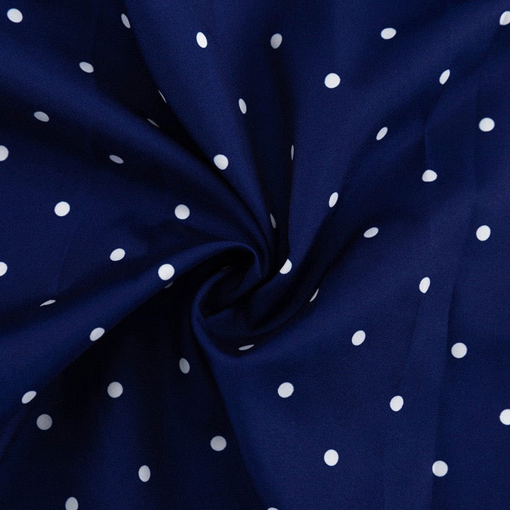Polka-dot tailored midi dress – Virginia