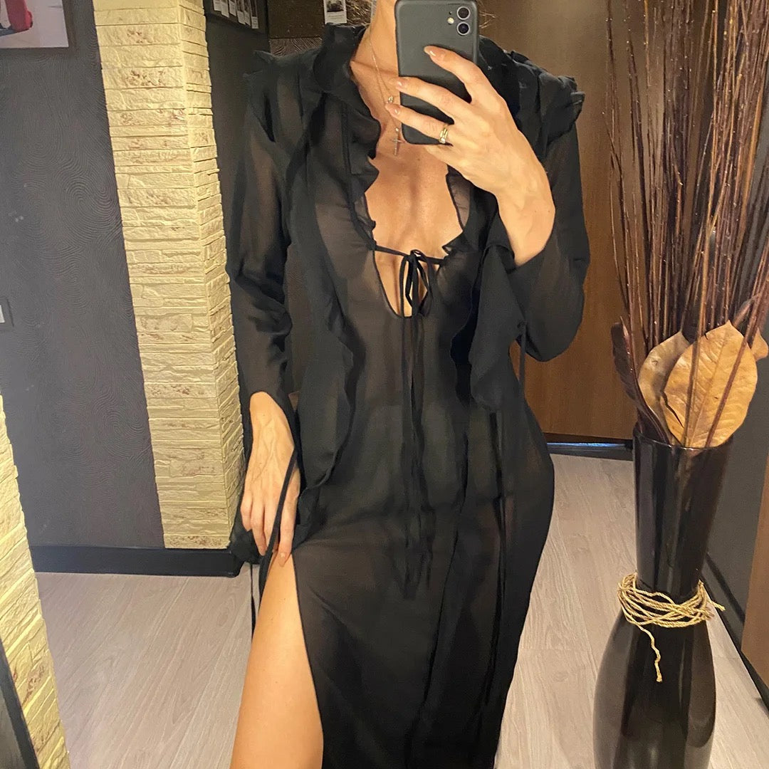 Maxi beach dress with ruffles - Don