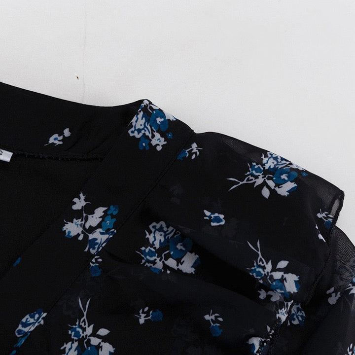 Floral chiffon maxi dress – Melania
