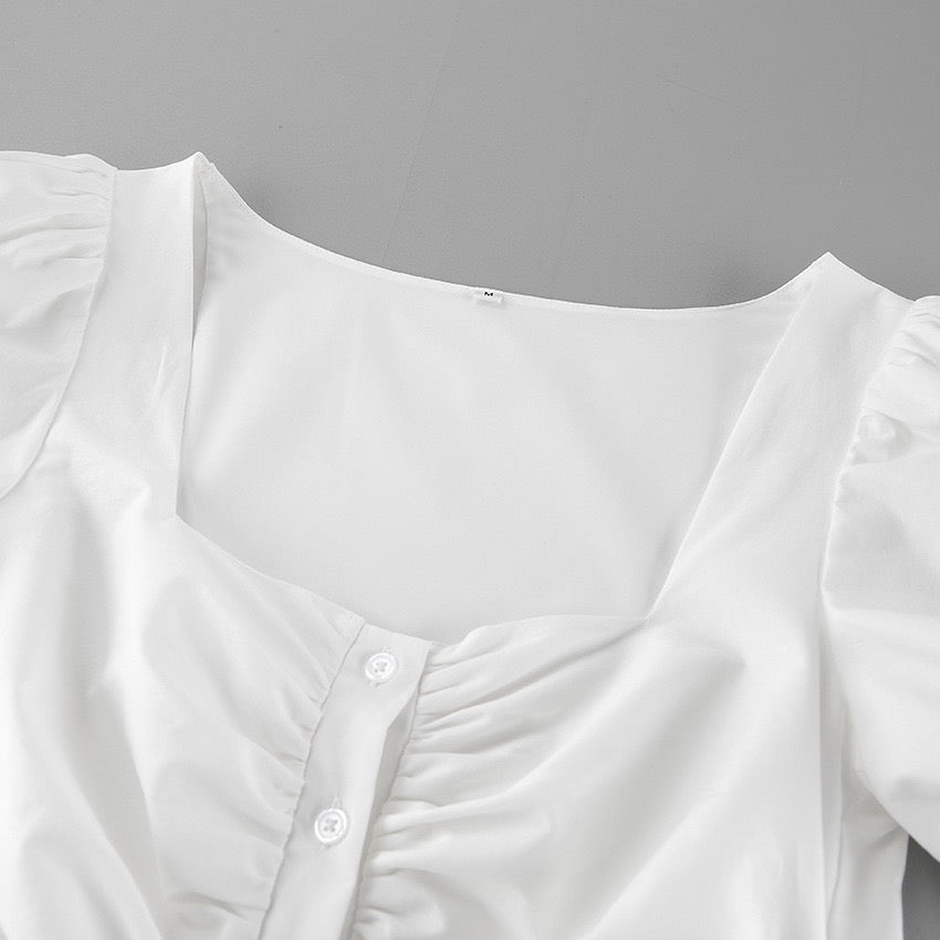 Button-design mini dress – Libby